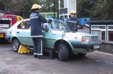 Glass Management.  Notice Godstones Rapid Intervention Vehicle, Sierra 145 in the background